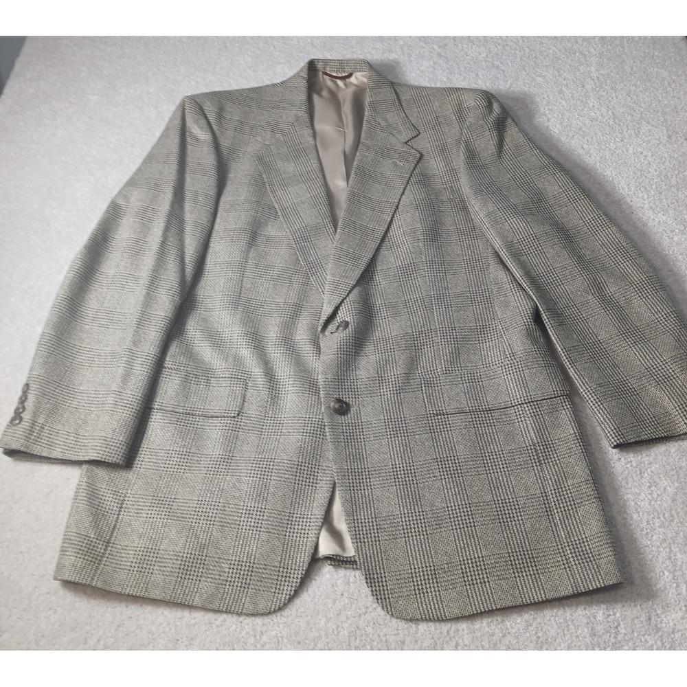 Hart Schaffner Marx Men's Sport Classic Houndstooth 42L-Made USA wool blend $395